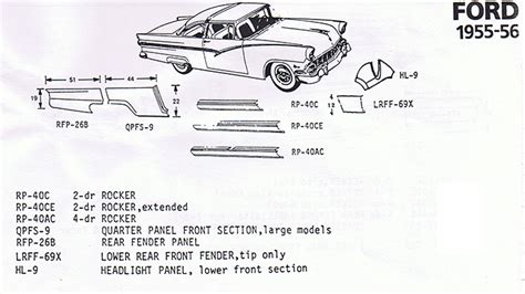 classic metallic sheet factory|1955 56 ford sheet metal.